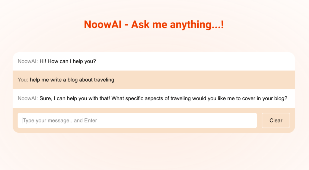 AI-Answer-Generator: NoowAI - an AI in Business